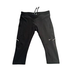 Nike Running Dri-Fit Cropped Black Legging Size small